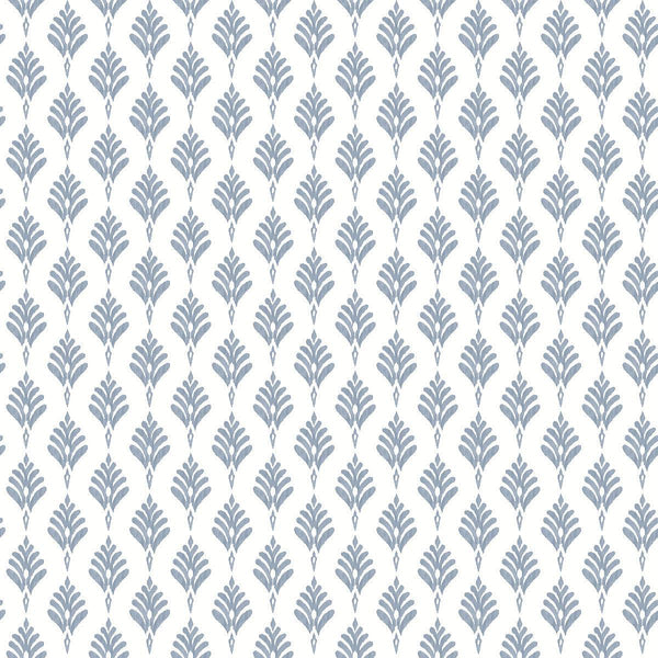 Wallpaper French Scallop Wallpaper // Blue 