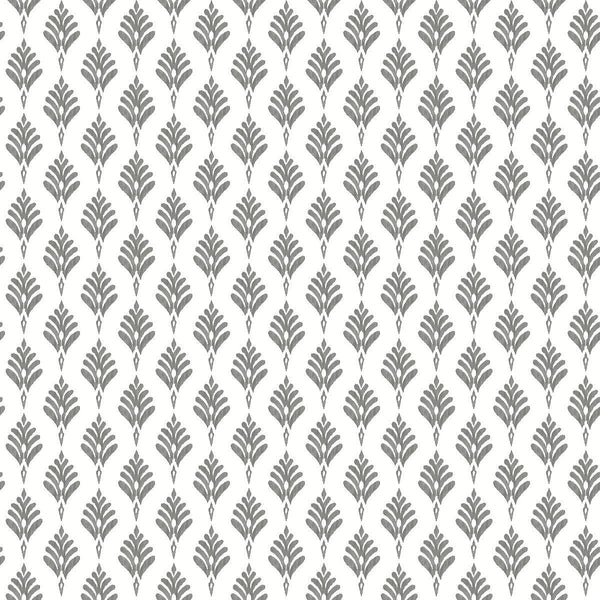 Wallpaper French Scallop Wallpaper // Grey 