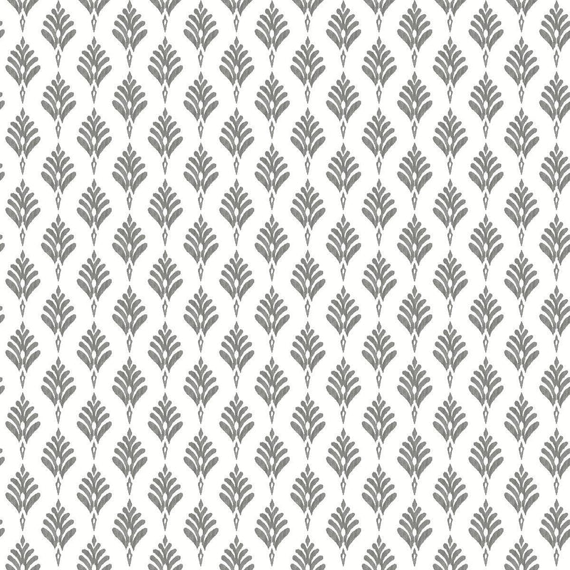 Wallpaper French Scallop Wallpaper // Grey 