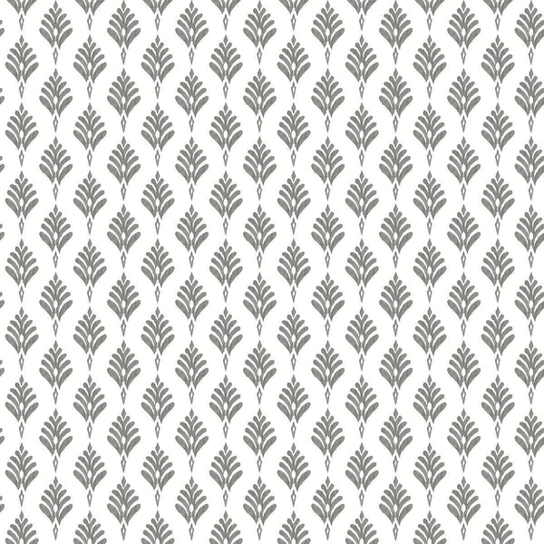 Wallpaper French Scallop Wallpaper // Grey 