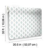 Wallpaper French Scallop Wallpaper // Light Grey 