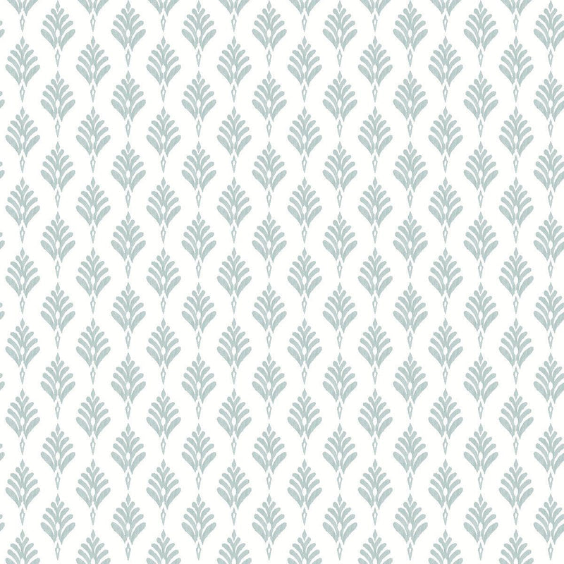 Wallpaper French Scallop Wallpaper Sample // Light Grey 8 x 10 