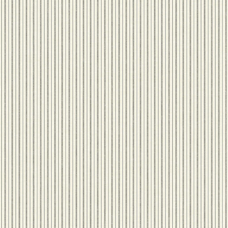 Wallpaper French Ticking Wallpaper Sample // Charcoal & Black 8 x 10 
