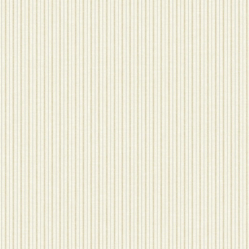 Wallpaper French Ticking Wallpaper Sample // Cream 8 x 10 