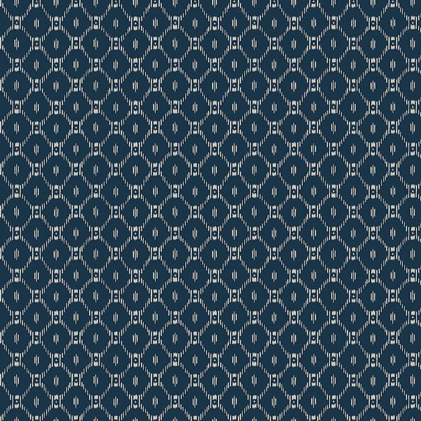 Wallpaper Fretwork Wallpaper // Blue 