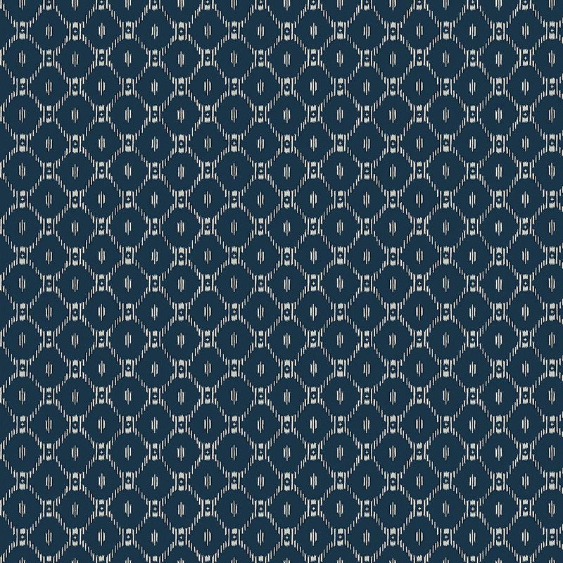 Wallpaper Fretwork Wallpaper Sample // Blue 8 x 10 