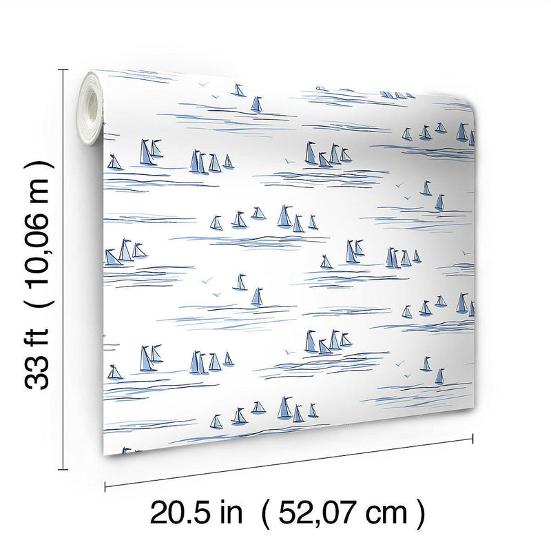 Wallpaper Full Sails Wallpaper // Blue 