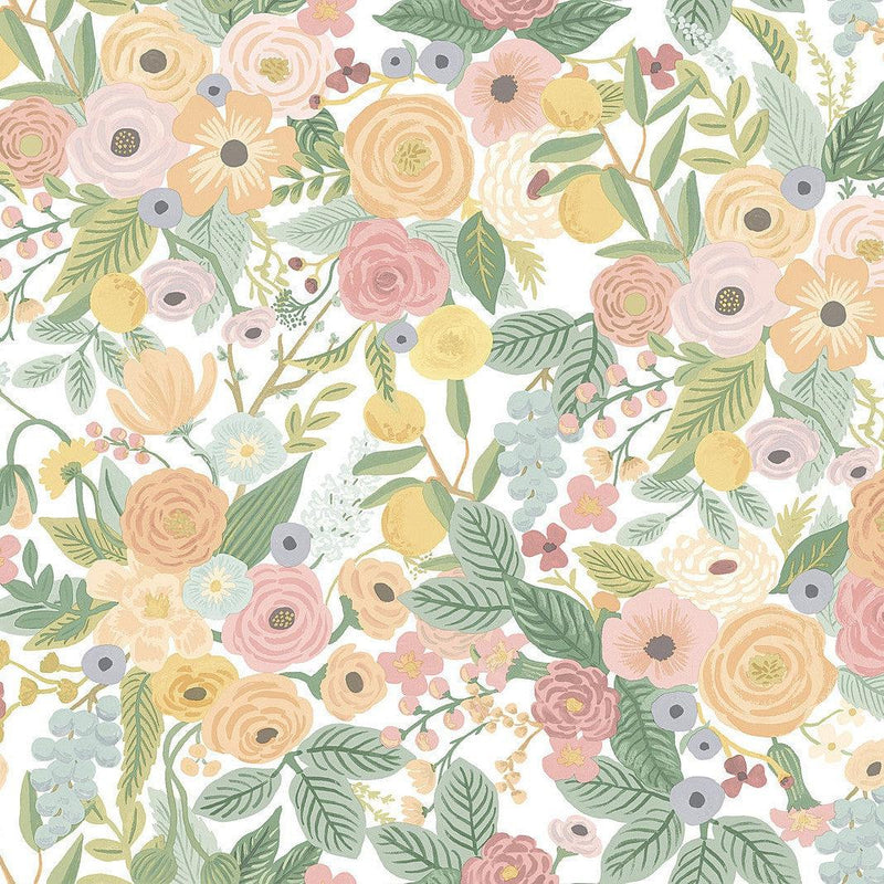 Wallpaper Garden Party Peel & Stick Wallpaper Sample // Pastel 8 x 10 