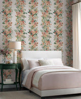 Wallpaper Garden Party Trellis Wallpaper // White & Light Pink 