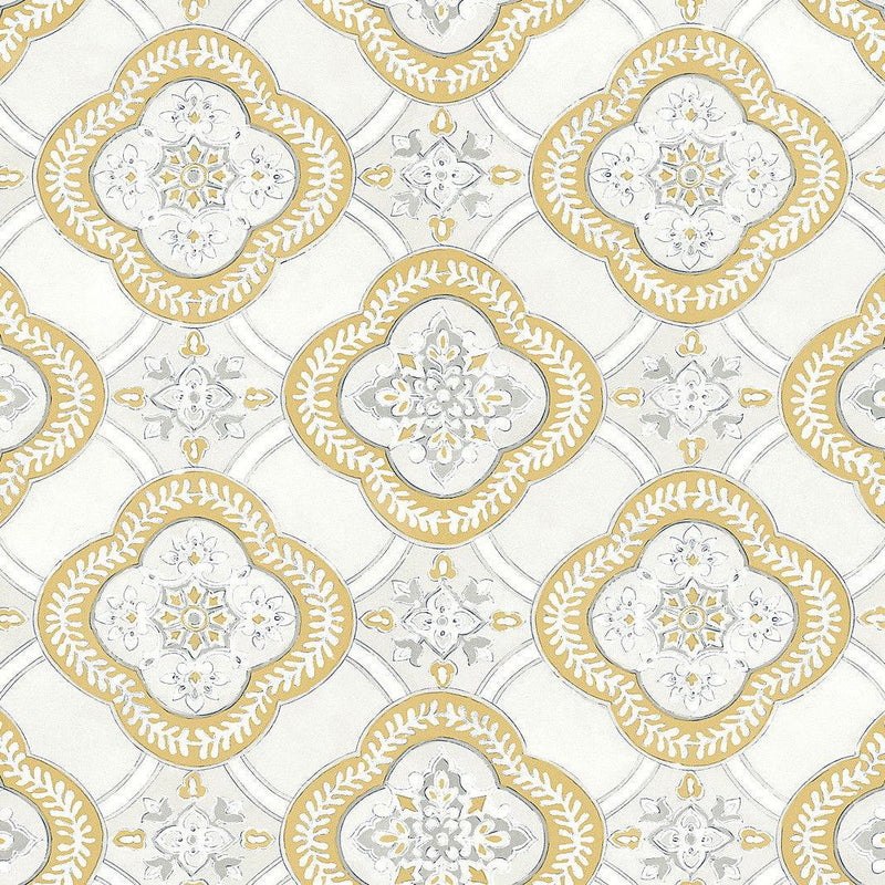 Wallpaper Garden Trellis Wallpaper // Ochre 