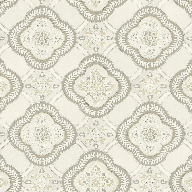 Wallpaper Garden Trellis Wallpaper Sample // Hazel 8 x 10 
