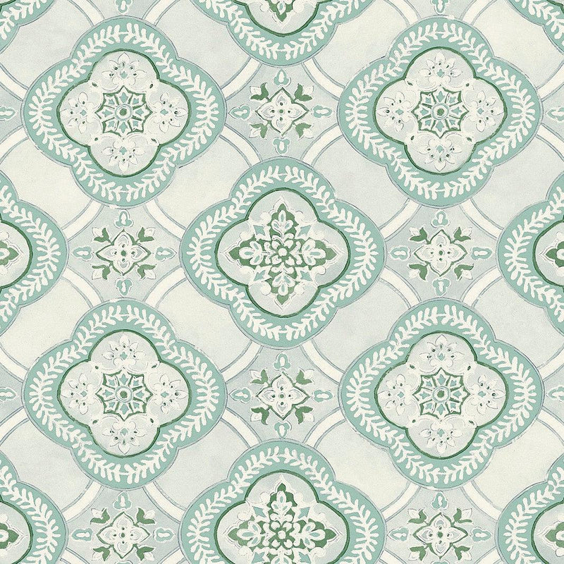 Wallpaper Garden Trellis Wallpaper Sample // Rain 8 x 10 