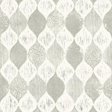 Wallpaper Garden Trowel Woodblock Print Wallpaper // Grey 