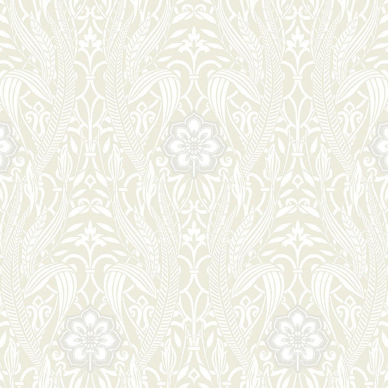 Wallpaper Gatsby Damask Peel & Stick Wallpaper // Beige 