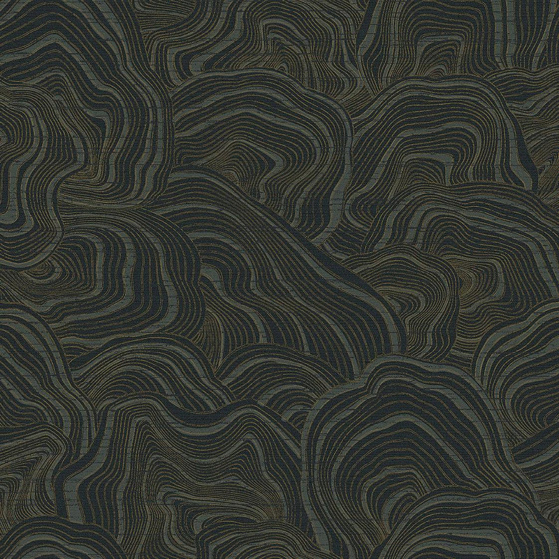 Wallpaper Geodes Wallpaper Sample // Black 8 x 10 