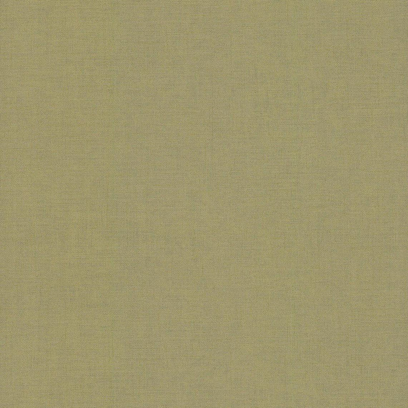 Wallpaper Gesso Weave Wallpaper // Moss Green Metallic 