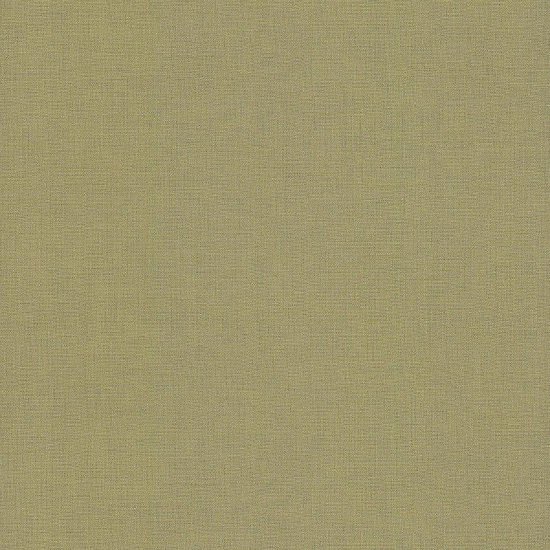 Wallpaper Gesso Weave Wallpaper Sample // Moss Green Metallic 8 x 10 