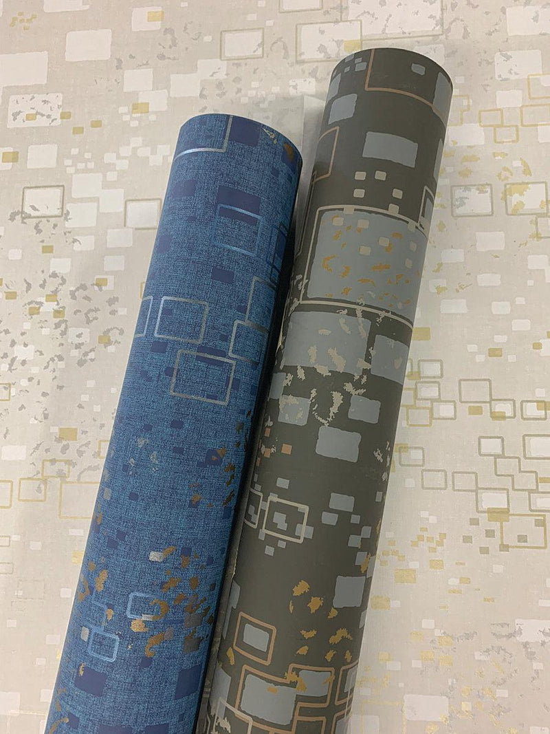 Wallpaper Gilded Confetti Wallpaper // Navy 