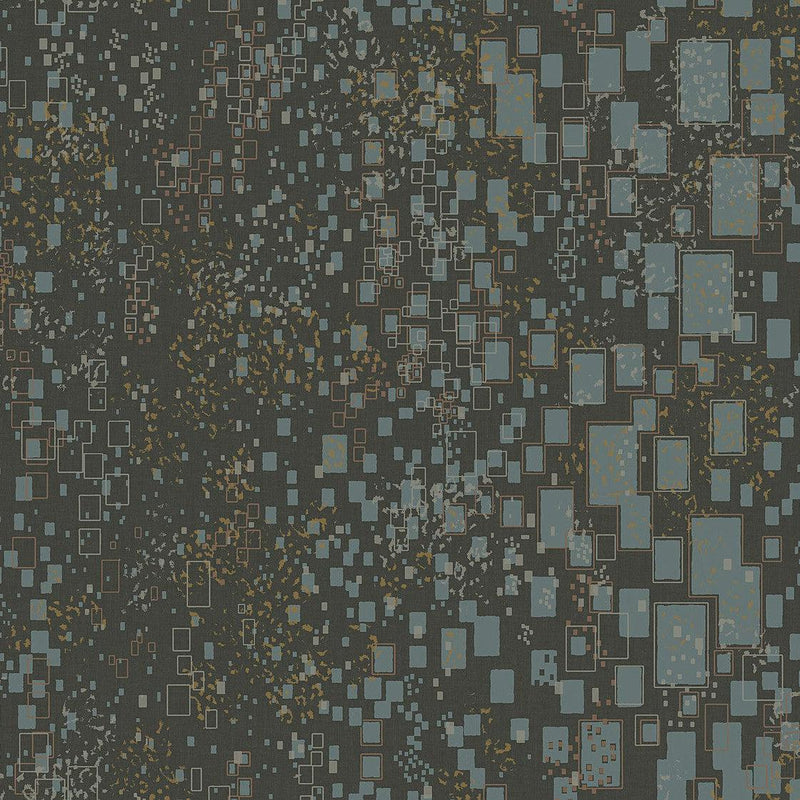 Wallpaper Gilded Confetti Wallpaper Sample // Charcoal 8 x 10 