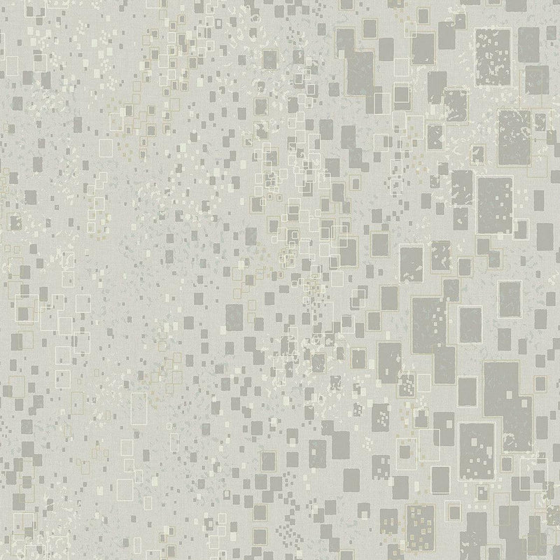 Wallpaper Gilded Confetti Wallpaper // Silver & Grey 