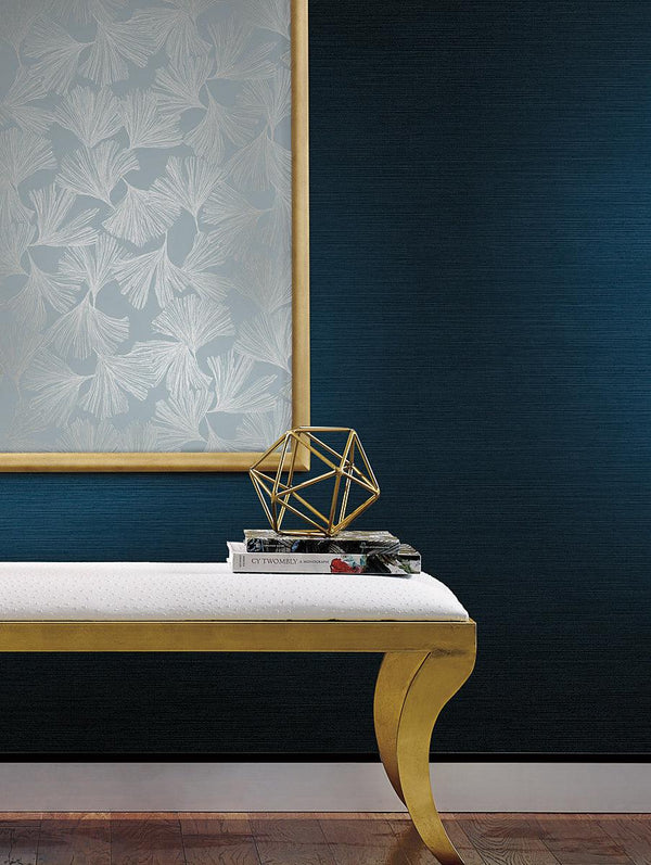 Wallpaper Gingko Toss Wallpaper // Blue 