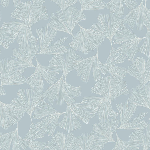 Wallpaper Gingko Toss Wallpaper // Blue 