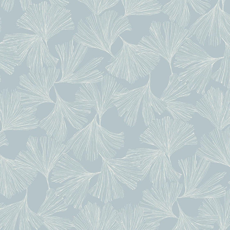 Wallpaper Gingko Toss Wallpaper // Blue 