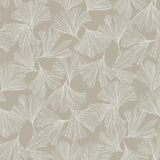 Wallpaper Ginkgo Toss Wallpaper // Silver 