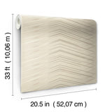 Wallpaper Glistening Chevron Wallpaper // Blonde 
