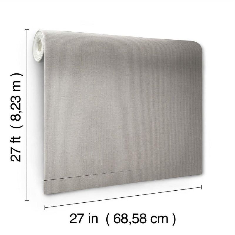 Wallpaper Gossamer Woven Wallpaper // Silver & Grey 