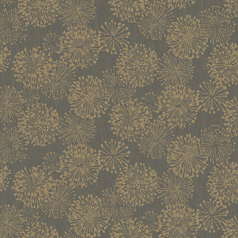 Wallpaper Grandeur Wallpaper Sample // Gold Metallic 8 x 10 