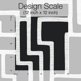 Wallpaper Graphic Polyomino Wallpaper // Black & White 