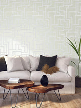 Wallpaper Graphic Polyomino Wallpaper // Pearl 