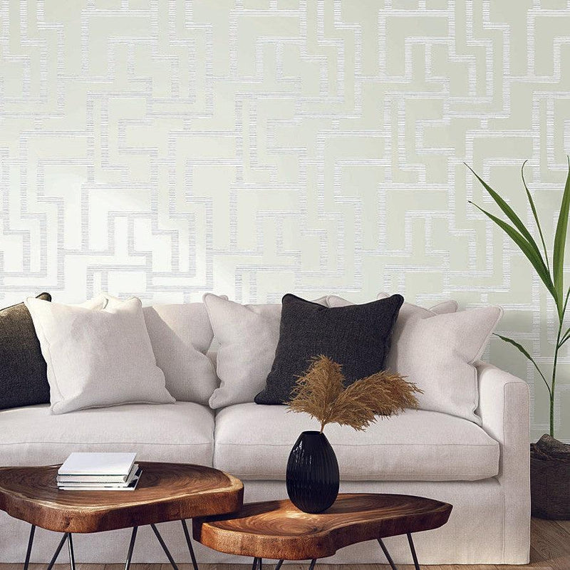 Wallpaper Graphic Polyomino Wallpaper Sample // Pearl 8 x 10 
