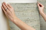 Wallpaper Grasscloth Wallpaper // Blue 