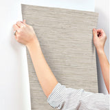 Wallpaper Grasscloth Wallpaper // Brown 