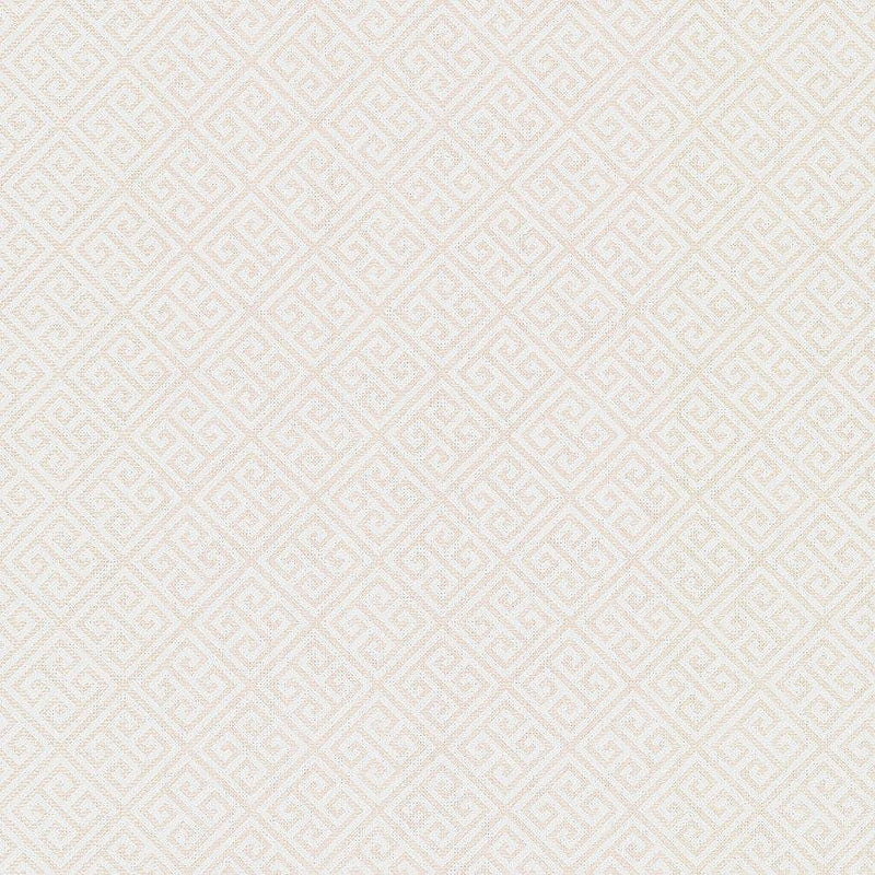 Wallpaper Grecian Geometric Wallpaper Sample // Pearl & White 8 x 10 