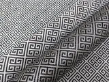 Wallpaper Grecian Geometric Wallpaper // Silver & Black 