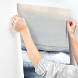 Wallpaper Grounded Wall Mural // Navy 