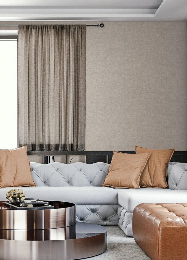 Wallpaper Gunny Sack Texture Wallpaper // Taupe 