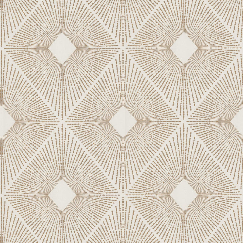 Wallpaper Harlowe Wallpaper Sample // White & Gold 8 x 10 