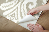Wallpaper Hawthorne Ikat Peel & Stick Wallpaper // Off White 