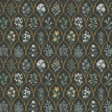 Wallpaper Hawthorne Wallpaper // Black & Cream 