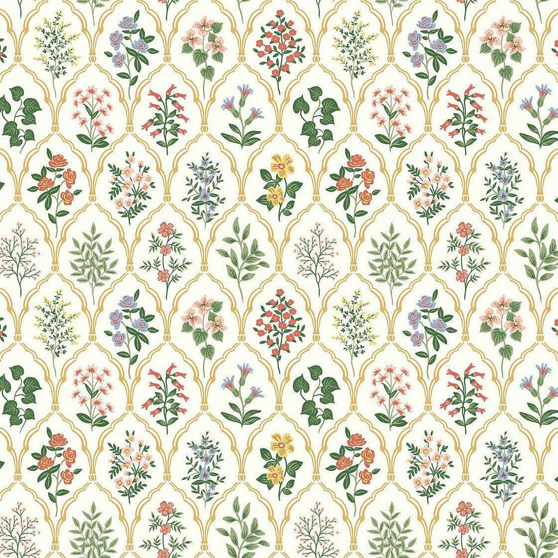 Wallpaper Hawthorne Wallpaper Sample // Cream 8 x 10 
