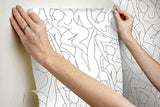 Wallpaper Head over Heels Peel & Stick Wallpaper // Black & White 