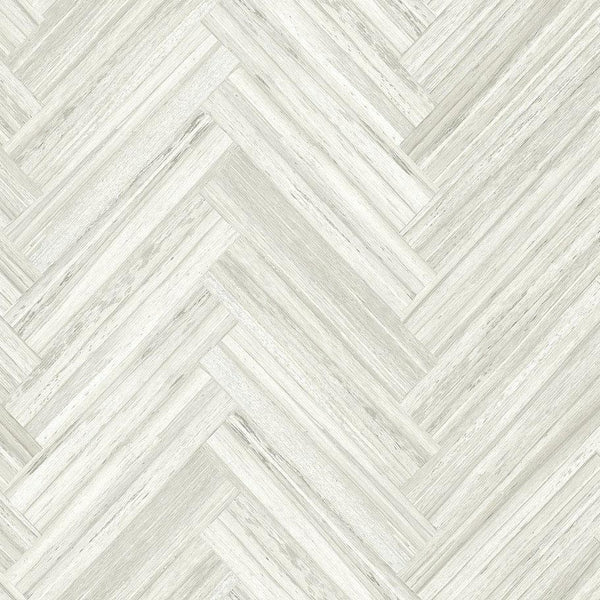 Wallpaper Hermosa Herringbone Peel & Stick Wallpaper // Beige 
