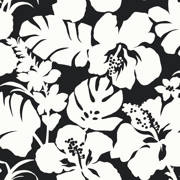 Wallpaper Hibiscus Arboretum Wallpaper // Black 