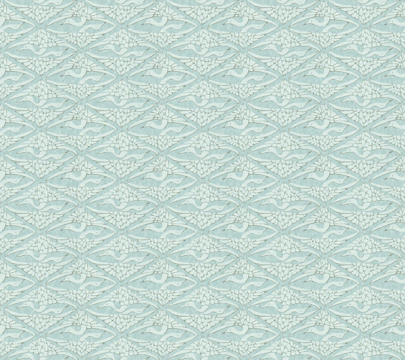 Wallpaper High Society Wallpaper // Blue 