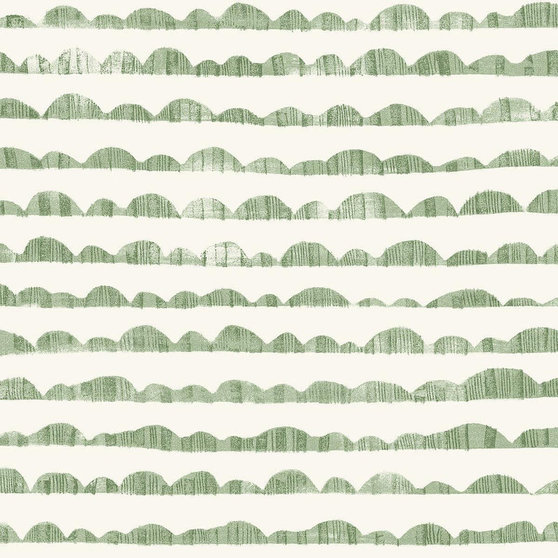 Wallpaper Hill & Horizon Wallpaper Sample // Green 8 x 10 