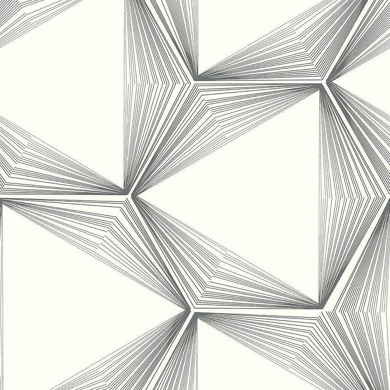 Wallpaper Honeycomb Peel & Stick Wallpaper Sample // Charcoal 8 x 10 